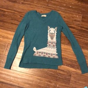 Hollister llama sweater